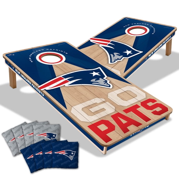 YouTheFan NFL New England Patriots 2x4 Slogan Series Cornhole