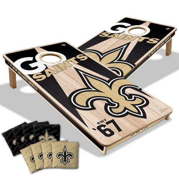 YouTheFan NFL New Orleans Saints 2' x 4' cornhole Game