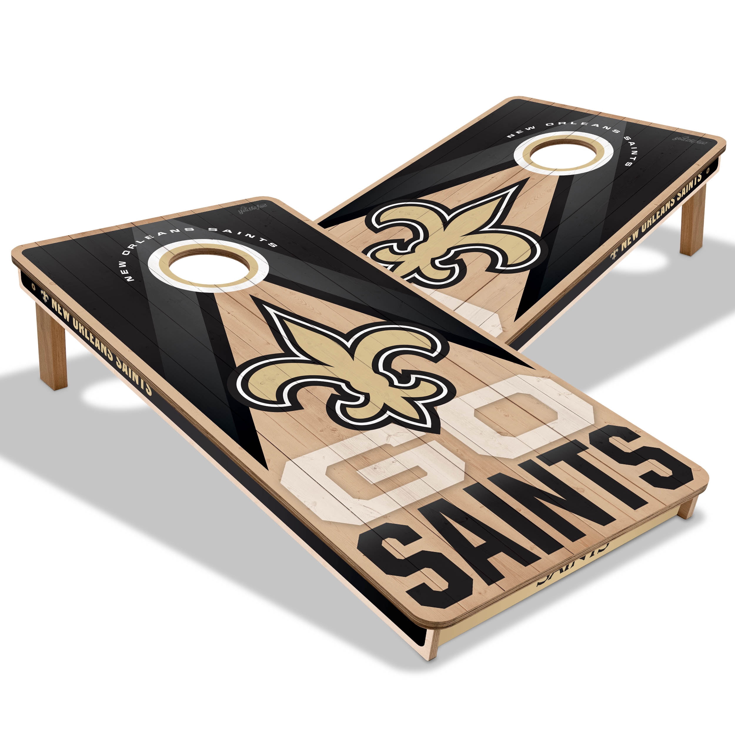 YouTheFan NFL New Orleans Saints 2X4 Slogan Series Cornhole NO BAGS