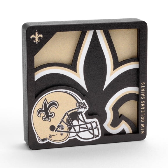 YouTheFan NFL New Orleans Saints 3D Logo Series Magnet