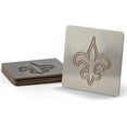 thumbnail image 1 of YouTheFan NFL New Orleans Saints Boasters, 4-Piece Coaster Set, 1 of 5
