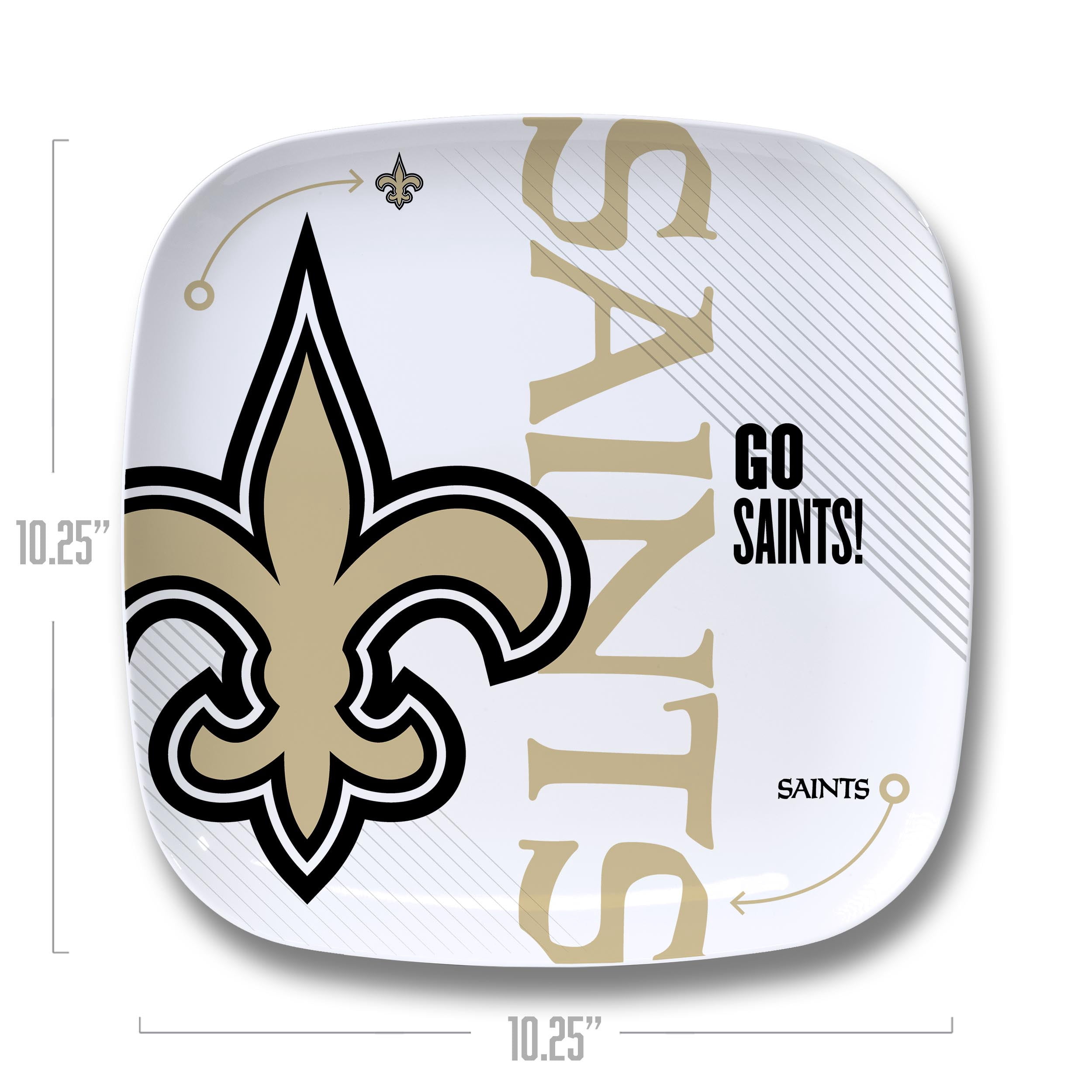 YouTheFan NFL New Orleans Saints Large Party Plate