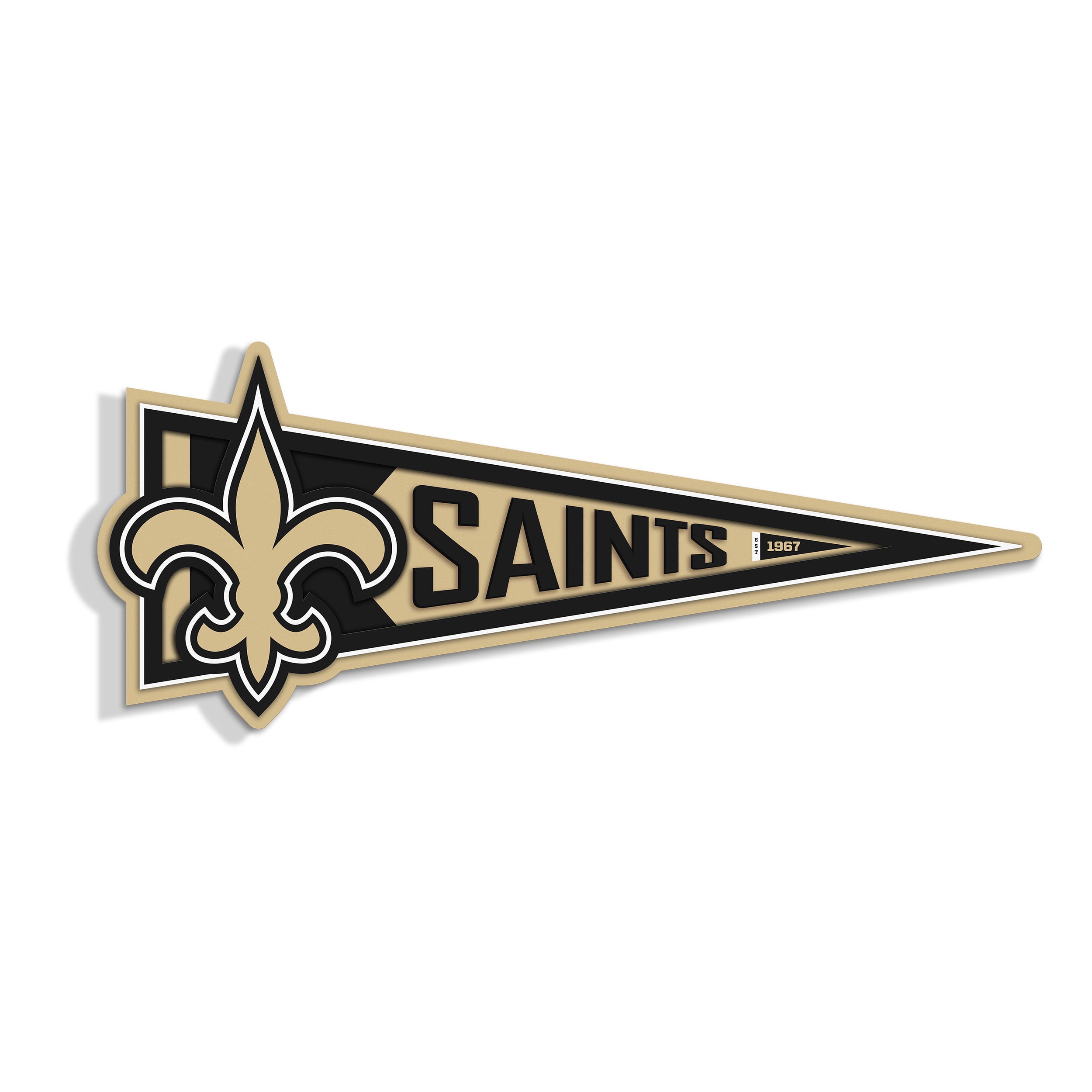 YouTheFan NFL New Orleans Saints Pennant Sign