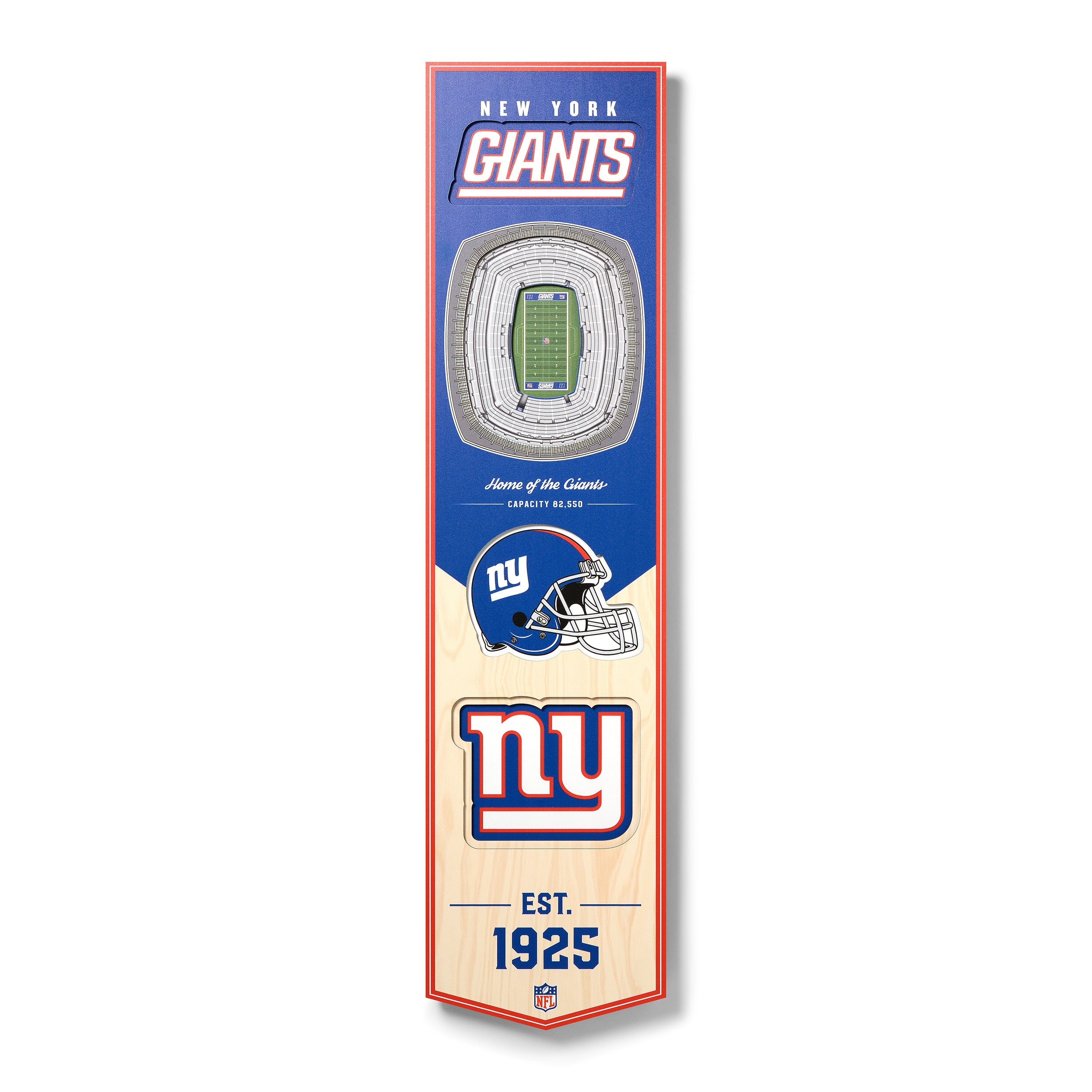 Giants 8'' x 32'' 3D StadiumView Banner