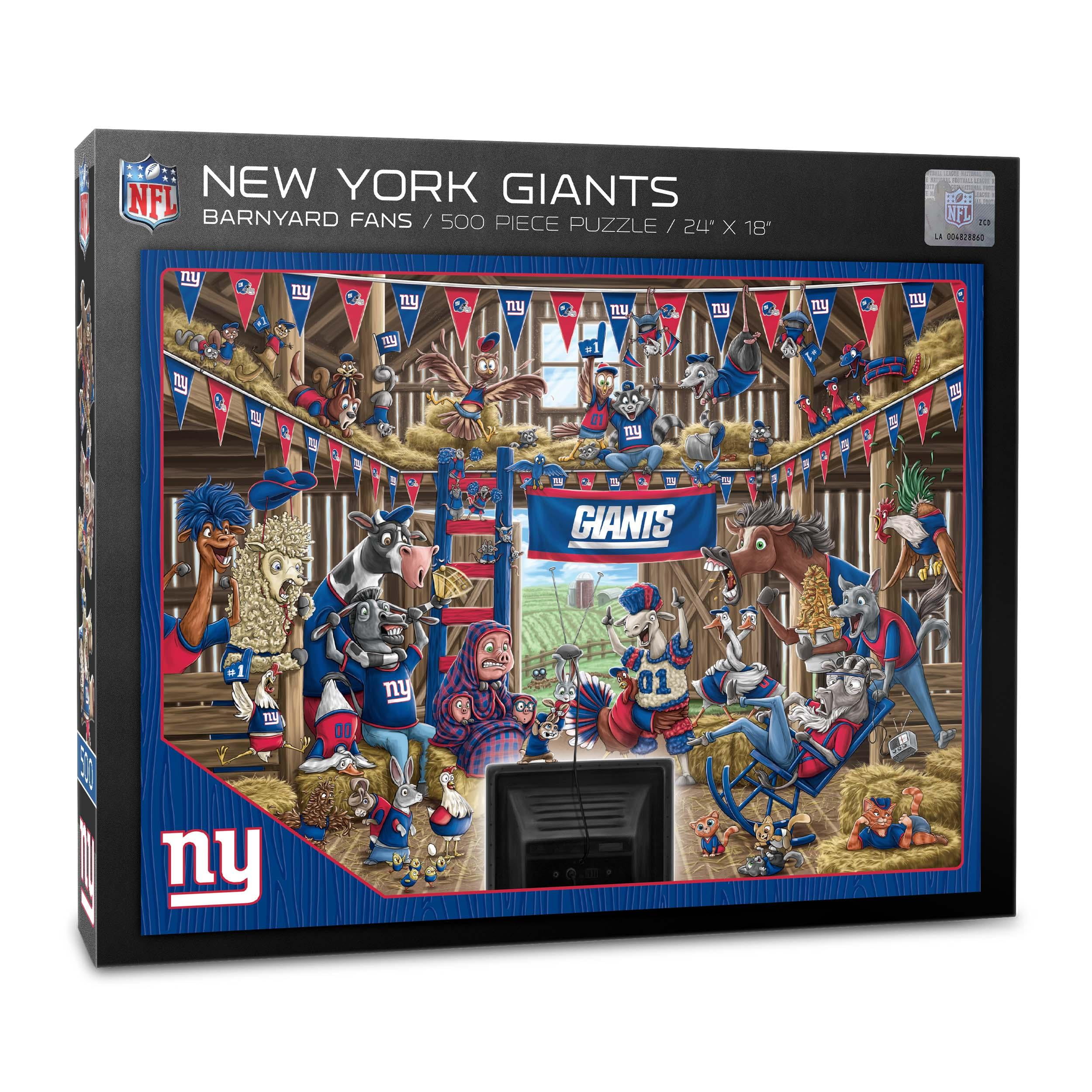 YouTheFan NFL New York Giants Barnyard Fans Puzzle - 500 Piece