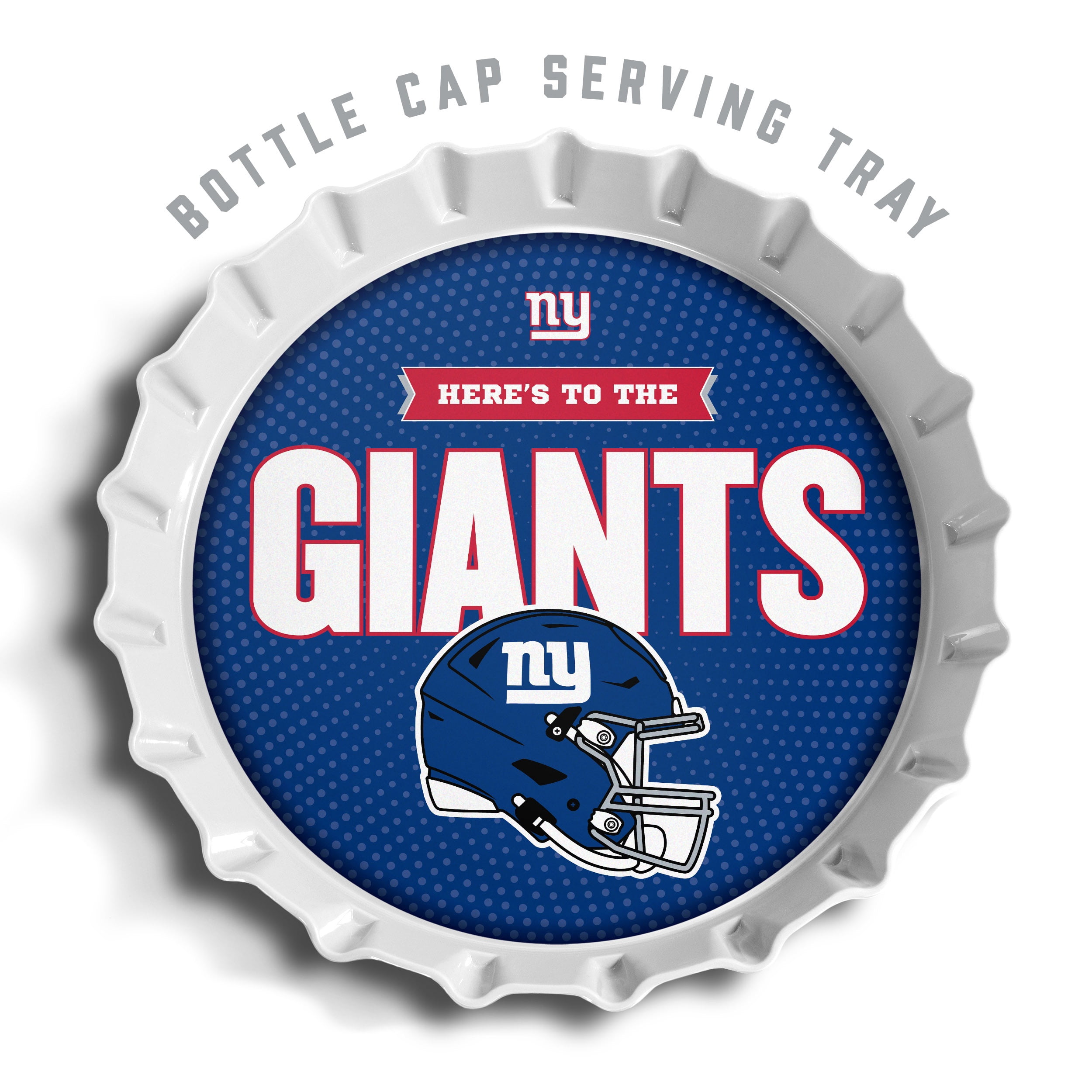 YouTheFan NFL New York Giants Bottle Cap Serving Tray