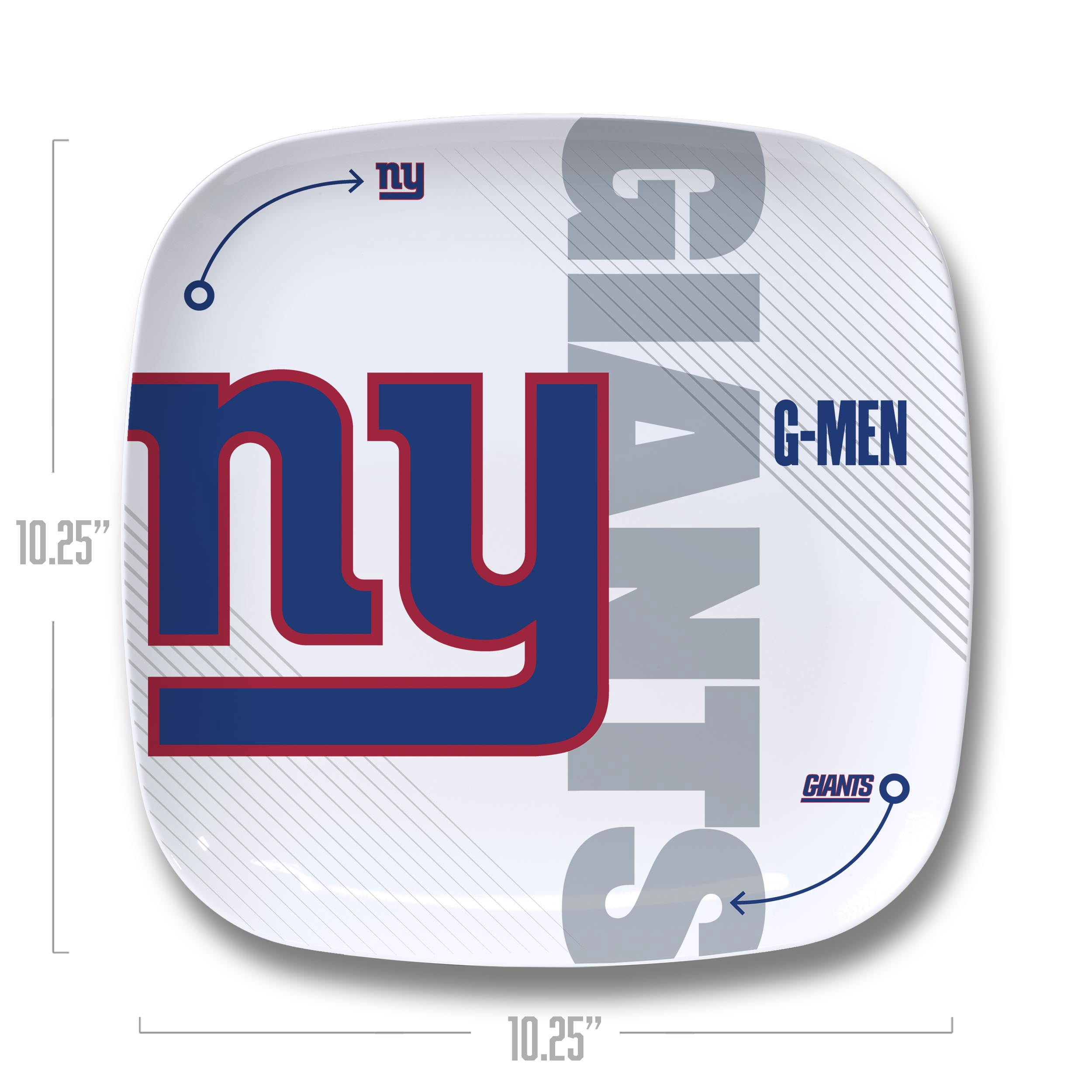 YouTheFan NFL New York Giants Large Party Plate