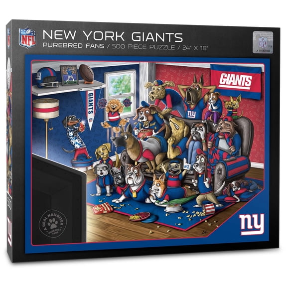 IDNA New York Giants Purebred Fans 18'' x 24'' A Real Nailbiter 500-Piece Puzzle