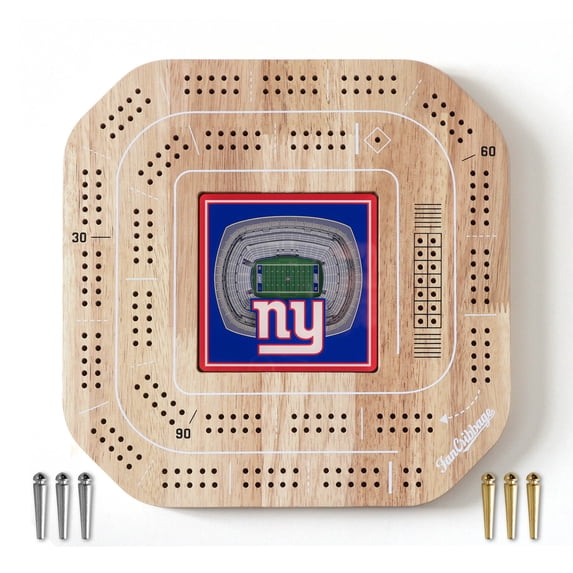 YouTheFan NFL New York Giants Stadiumview Cribbage