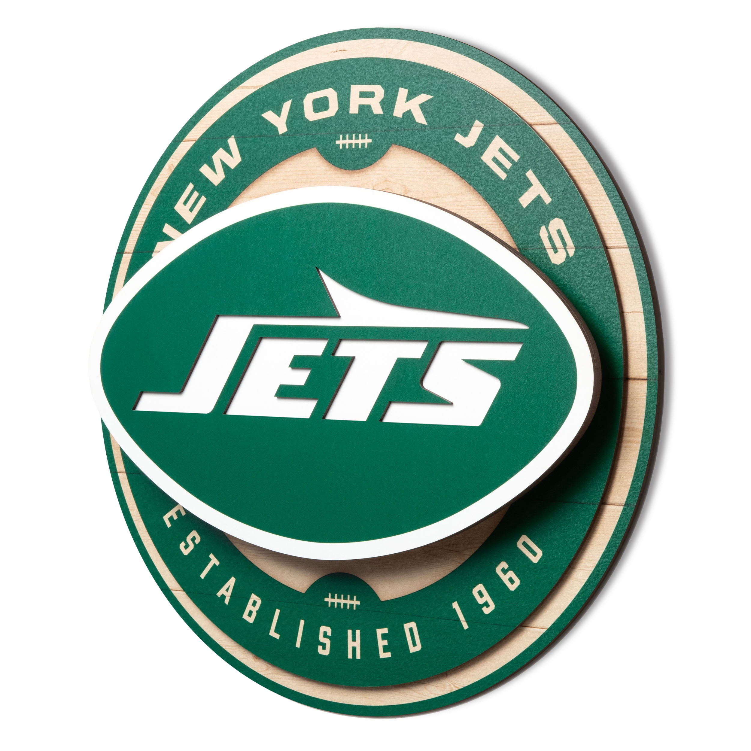 YouTheFan NFL New York Jets 3DX Circle Wall Art
