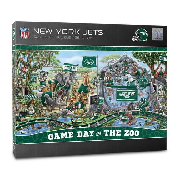 YouTheFan NFL New York Jets Game Day at the Zoo - 500 pc Puzzle