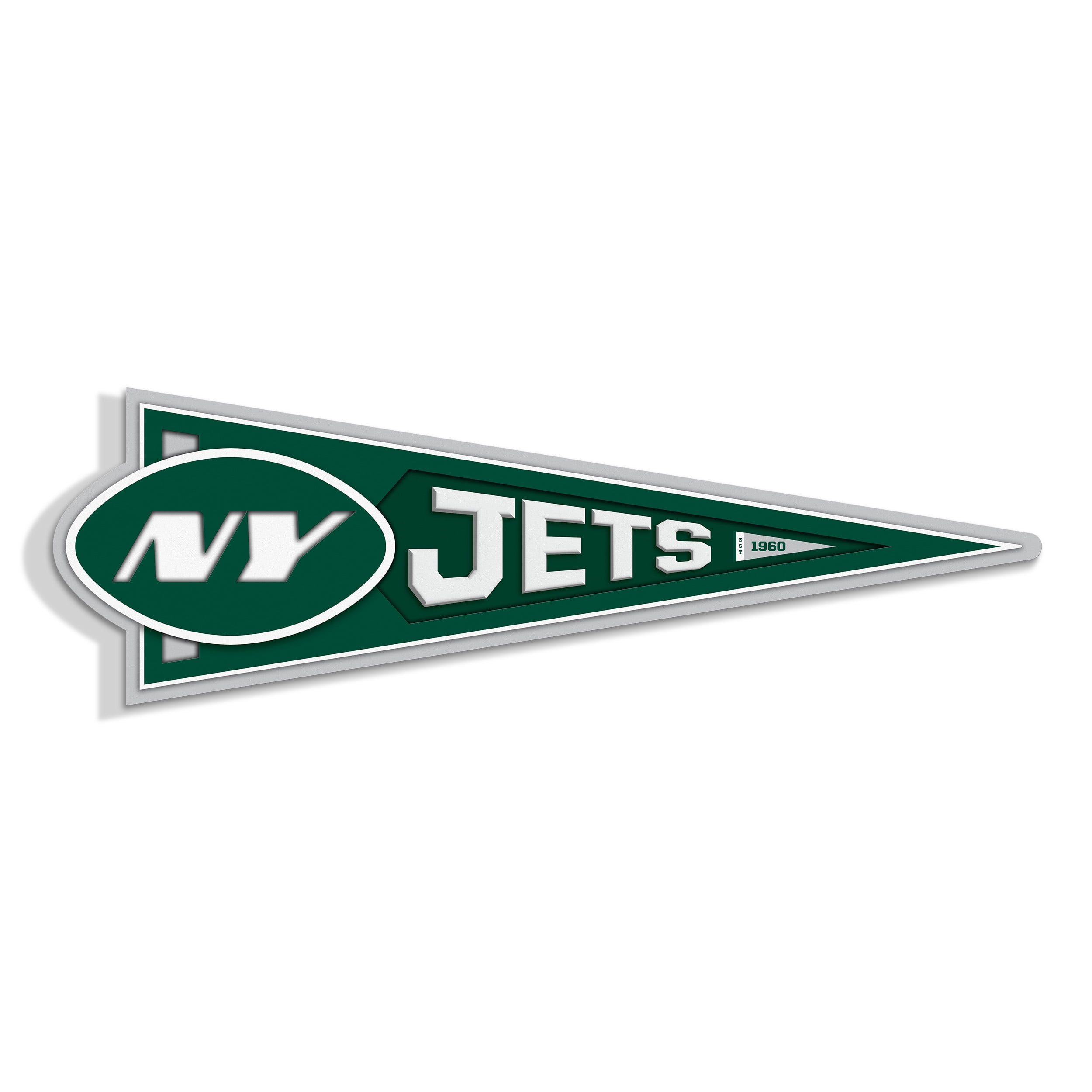 YouTheFan NFL New York Jets Pennant Sign