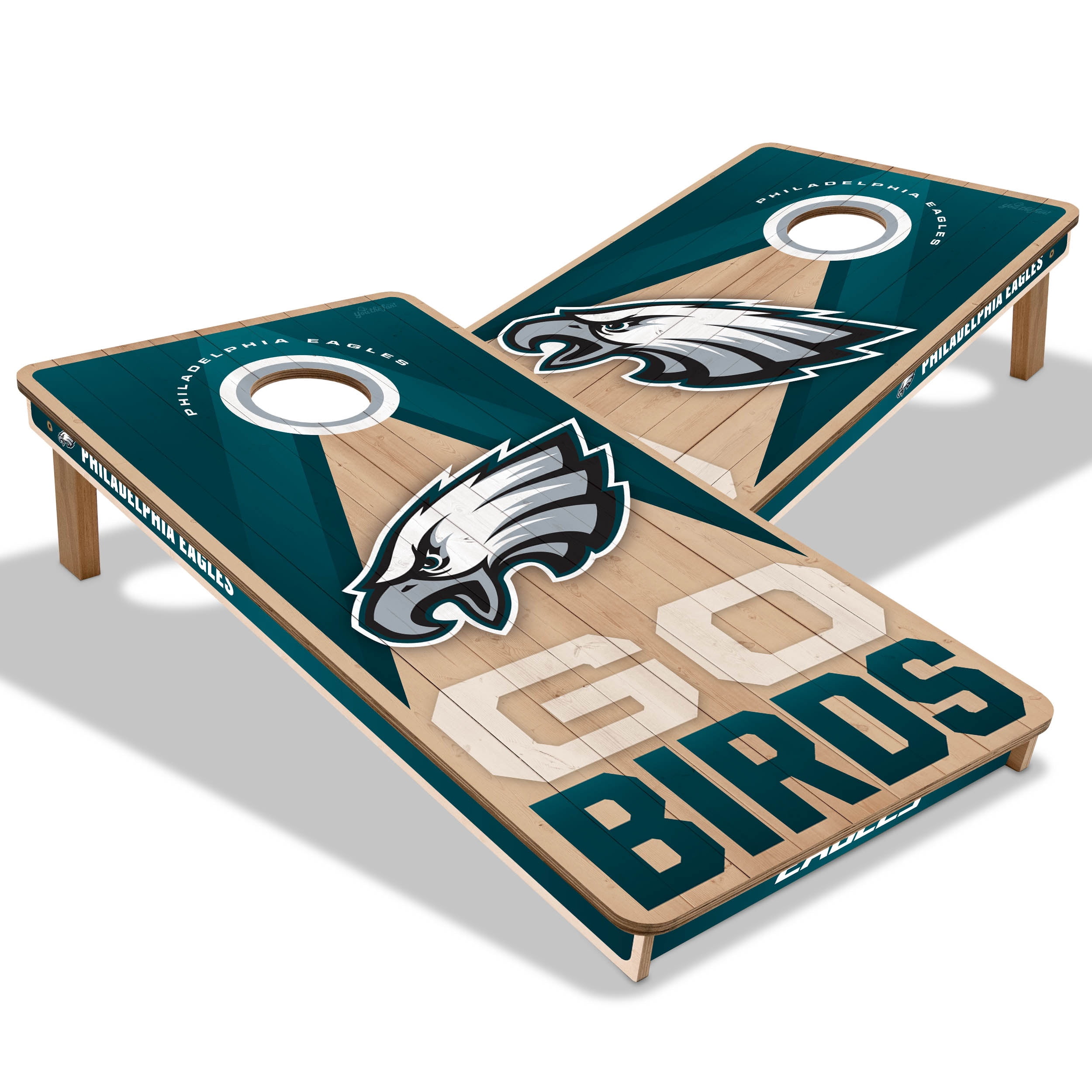 YouTheFan NFL Philadelphia Eagles 2X4 Slogan Series Cornhole NO BAGS