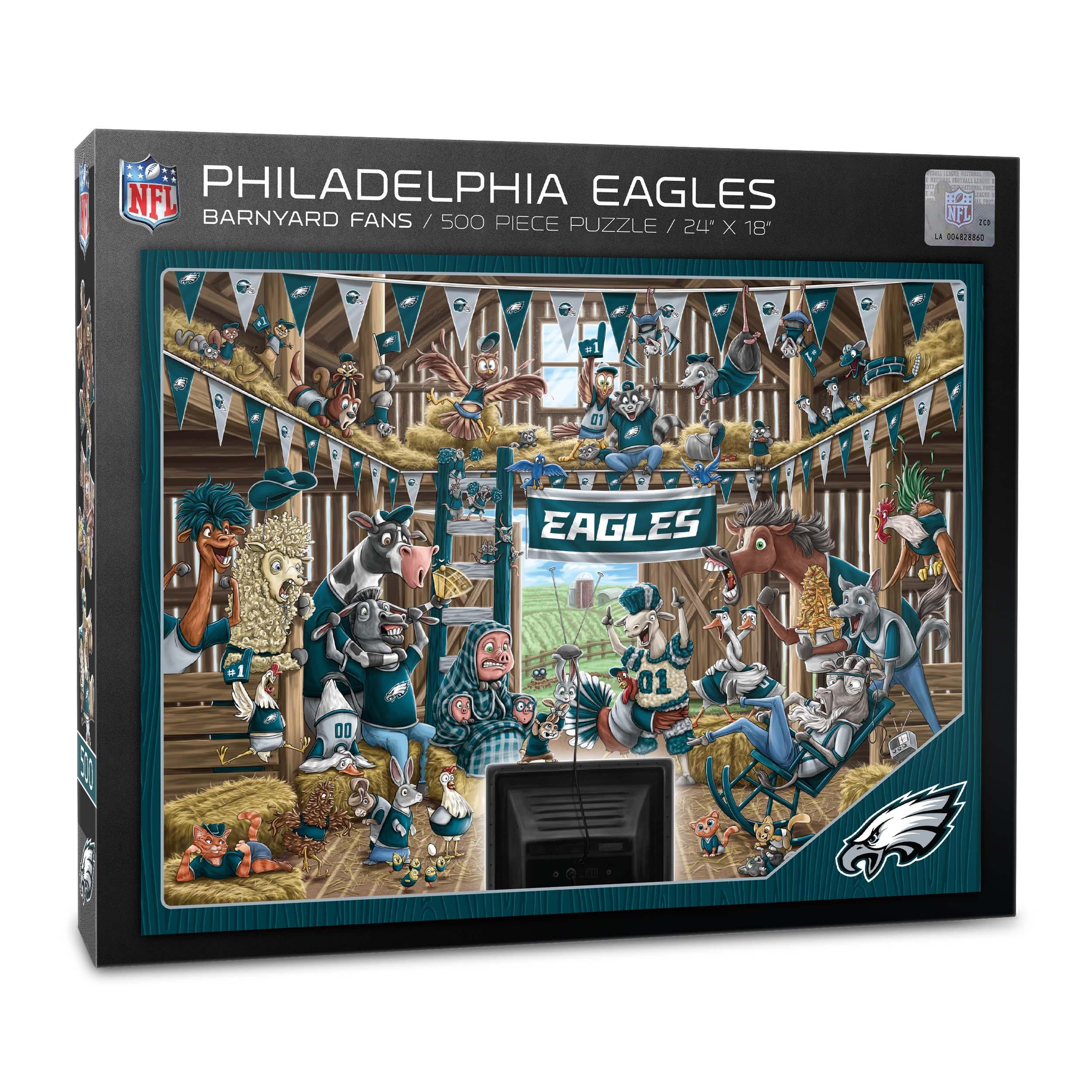 YouTheFan NFL Philadelphia Eagles Barnyard Fans Puzzle 500 Piece