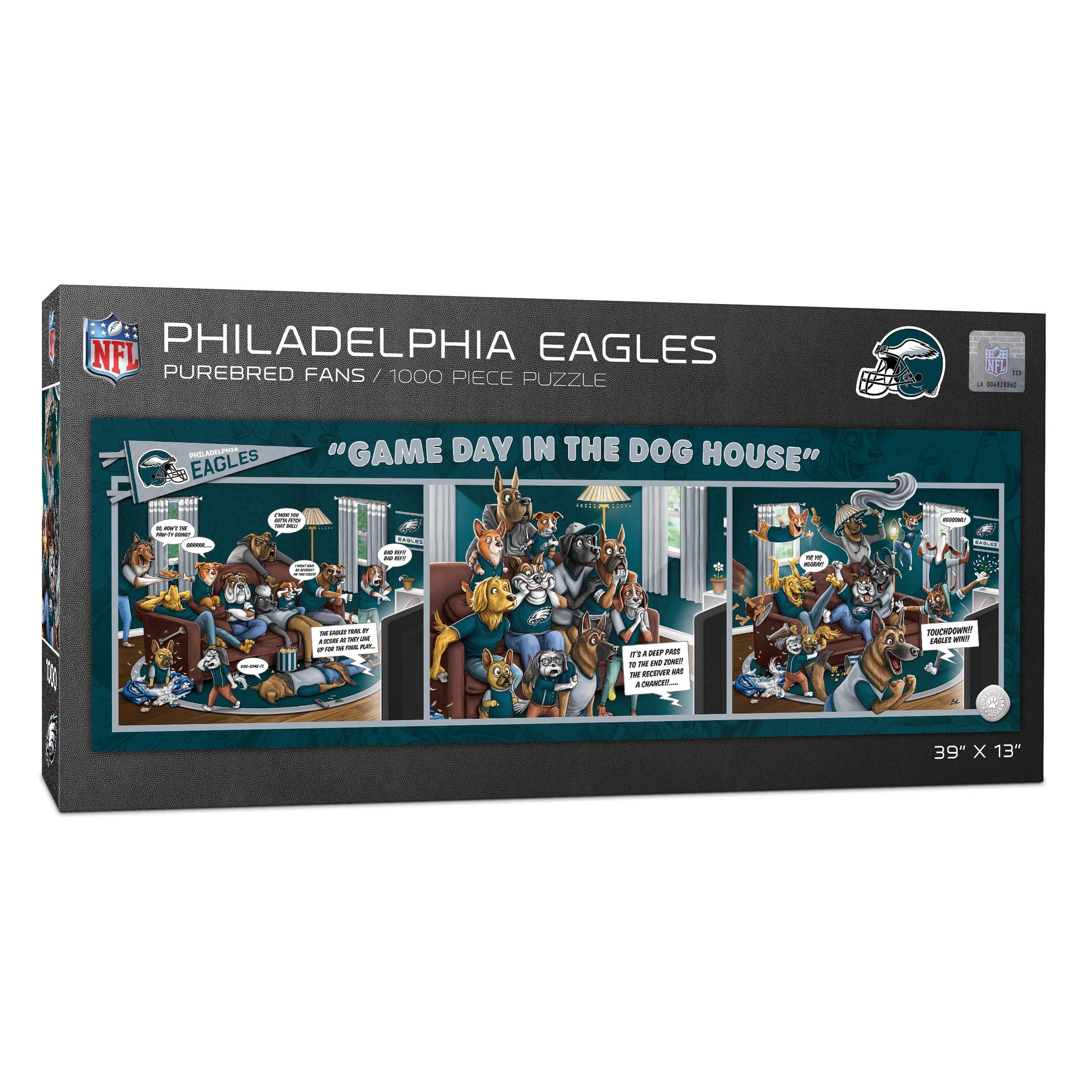 Philadelphia Eagles Sports Puzzle 1000PC Canines Gameday in the