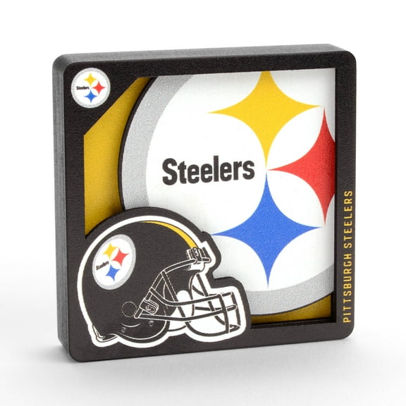 YouTheFan NFL Pittsburgh Steelers 3D Logo Series Magnet