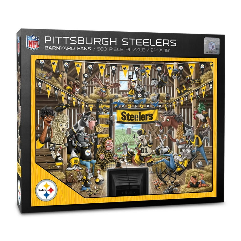 YouTheFan NFL Pittsburgh Steelers Barnyard Fans Puzzle - 500 Piece