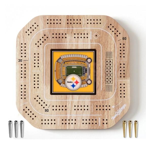 YouTheFan NFL Pittsburgh Steelers Stadiumview Cribbage