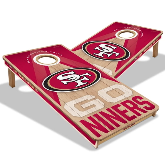 YouTheFan NFL San Francisco 49ers 2X4 Slogan Series Cornhole NO BAGS