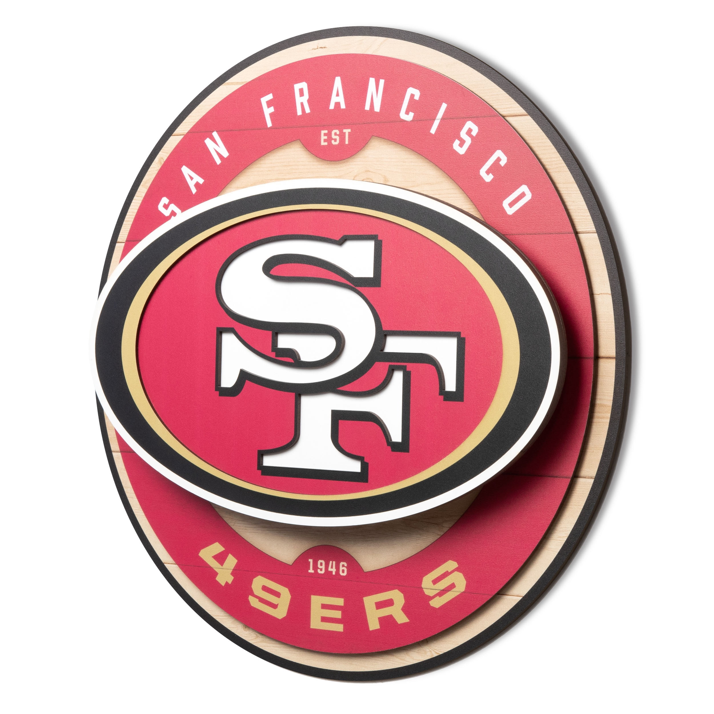 YouTheFan NFL San Francisco 49ers 3DX Circle Wall Art - Walmart.com