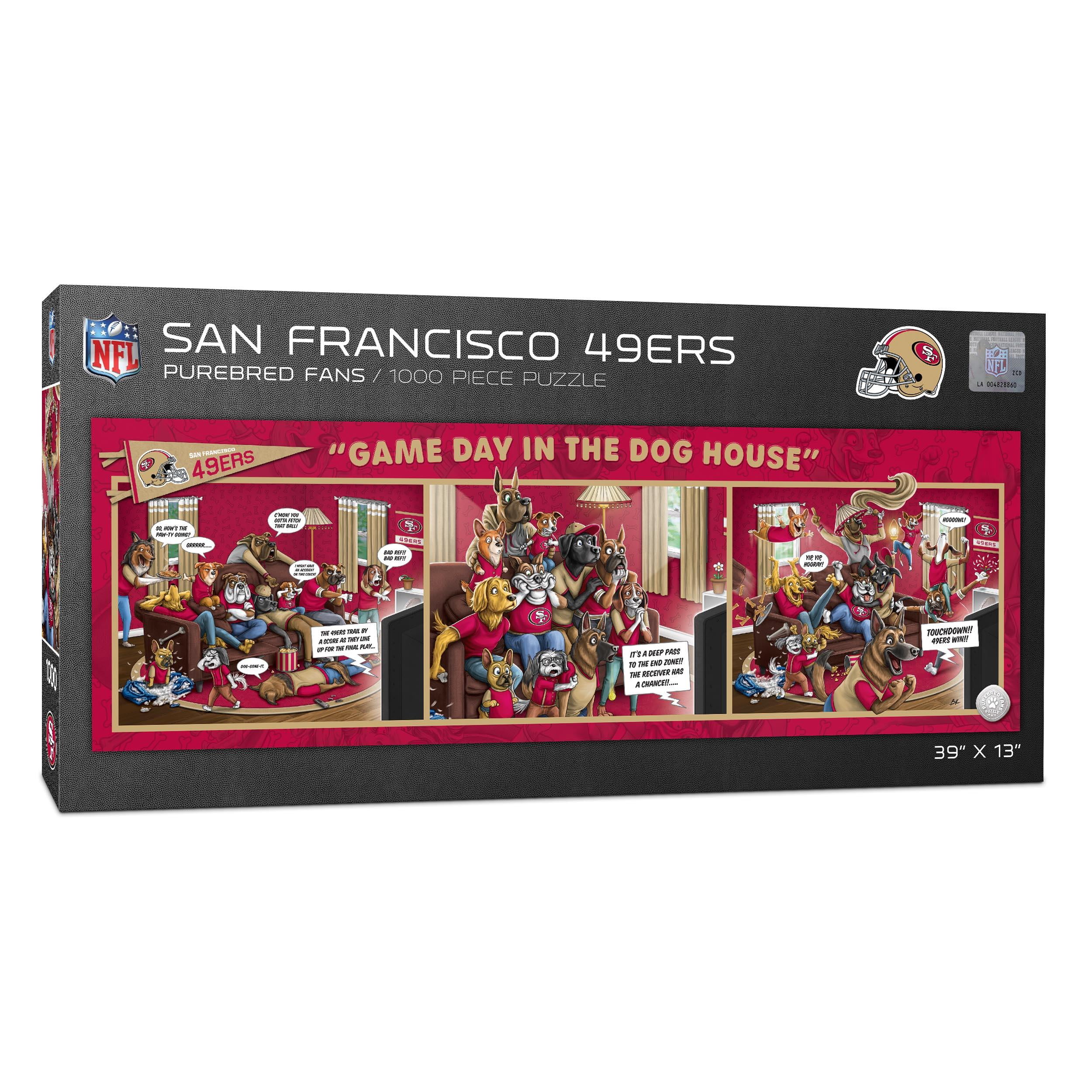 YouTheFan NFL San Francisco 49ers Purebred Fans Gameday in the Dog House 1000PC Puzzle