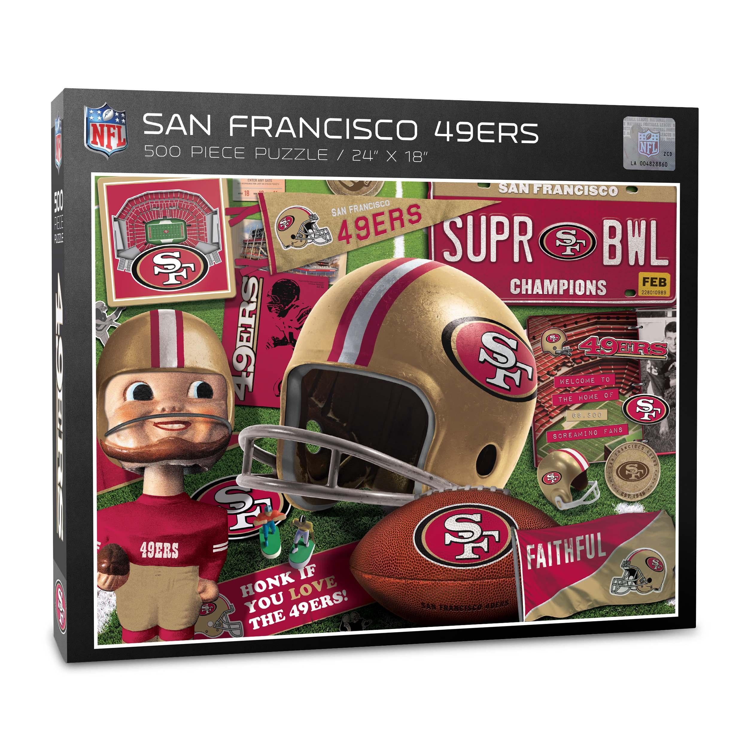 YouTheFan NFL San Francisco 49ers Retro Series Puzzle – 500 PC