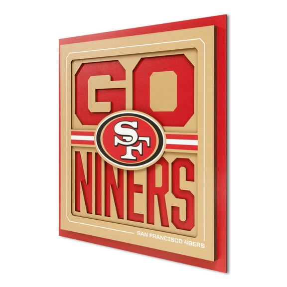 YouTheFan NFL San Francisco 49ers Slogan Series 3D Wall Art