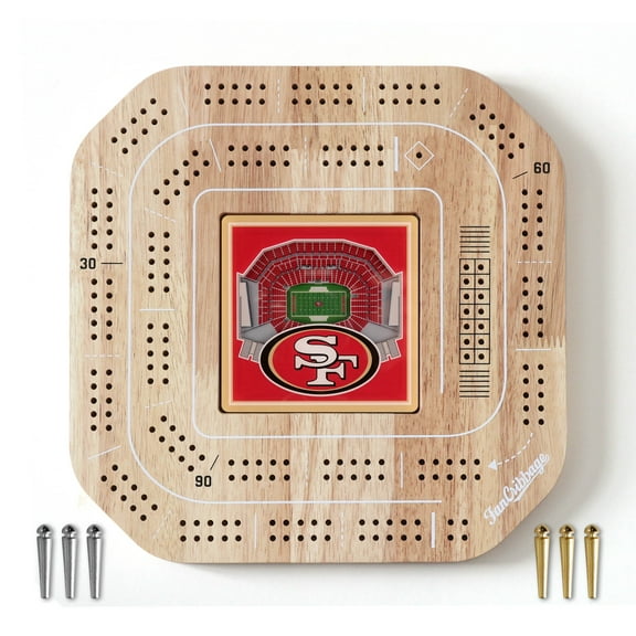 YouTheFan NFL San Francisco 49ers Stadiumview Cribbage