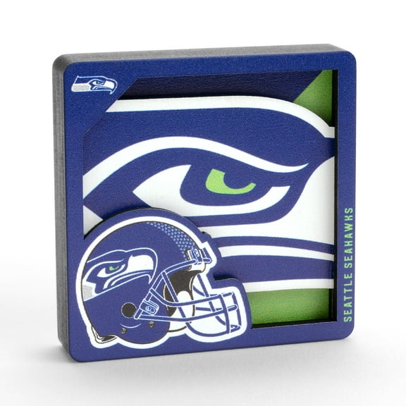 YouTheFan NFL Seattle Seahawks 3D Logo Series Magnet