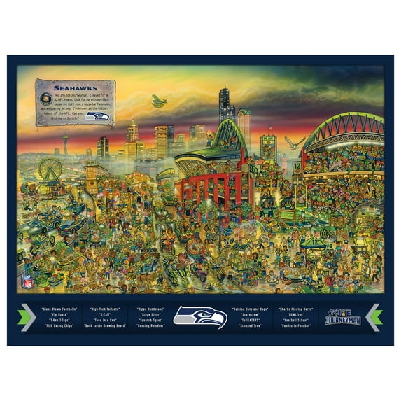 YouTheFan NFL Seattle Seahawks Joe Journeyman Puzzle - 500 PC