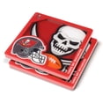 thumbnail image 1 of YouTheFan NFL Tampa Bay Buccaneers 3D-LSC 3D Logo Series Coasters - Pack of 2, 1 of 4