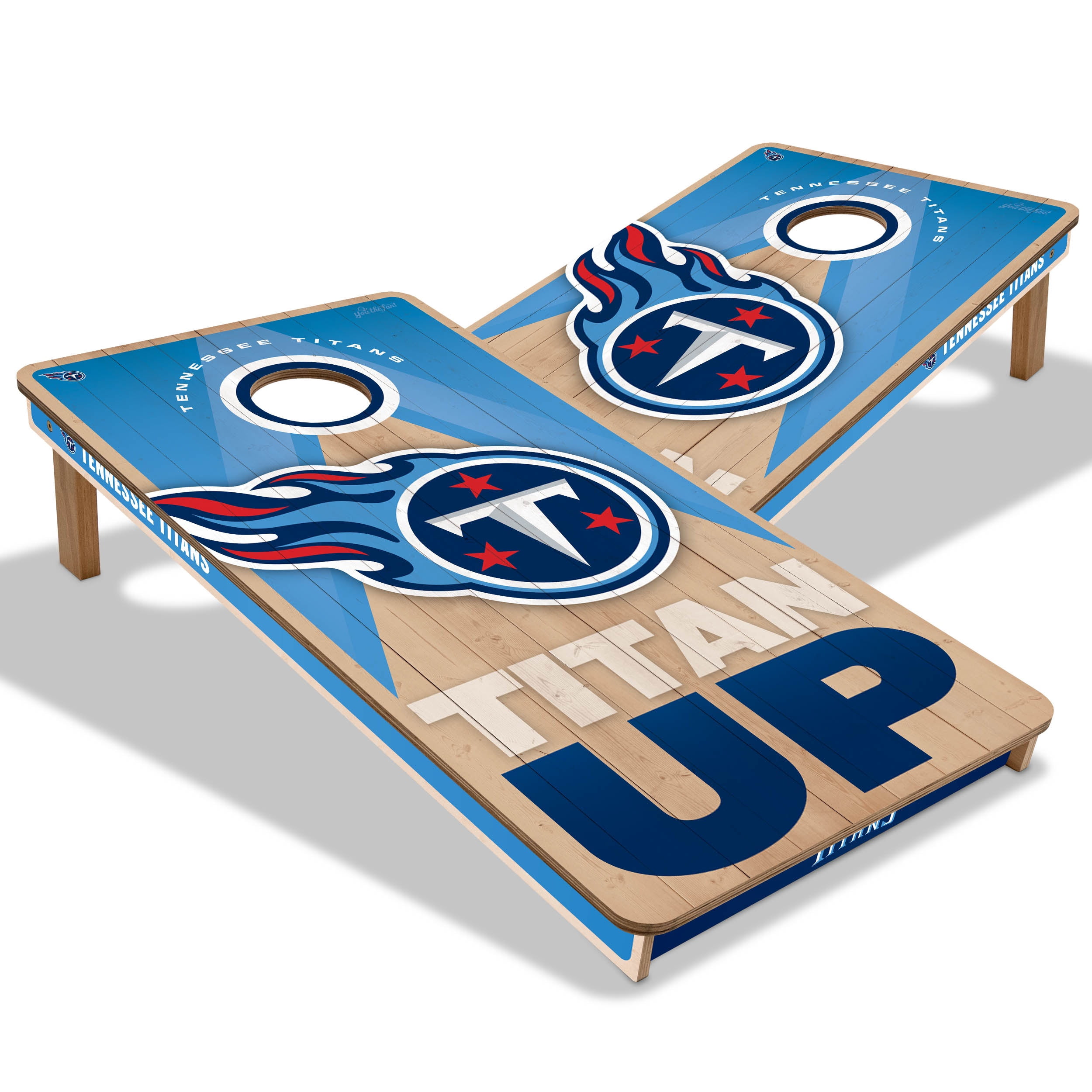 YouTheFan NFL Tennessee Titans 2X4 Slogan Series Cornhole NO BAGS