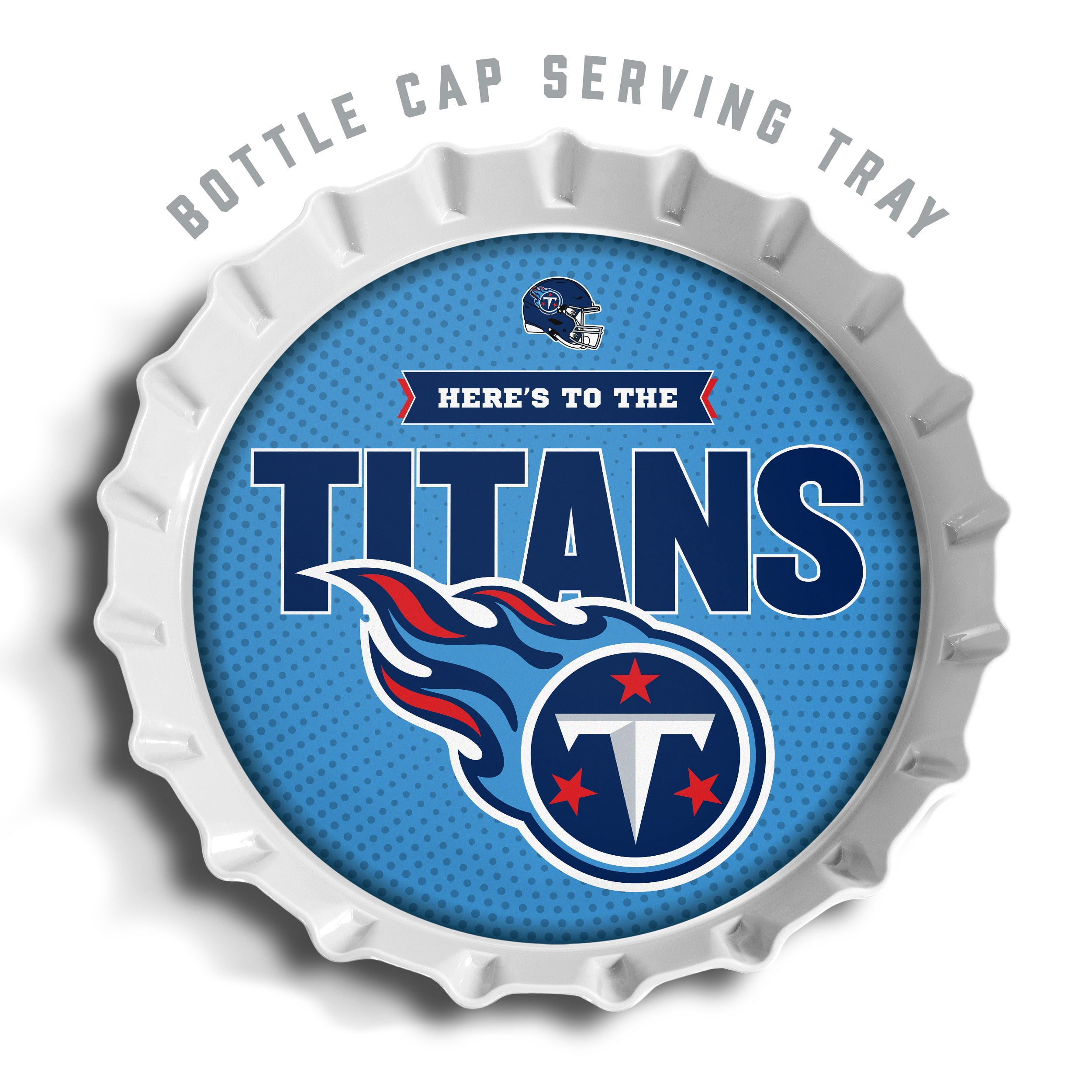 YouTheFan NFL Tennessee Titans Bottle Cap Serving Tray