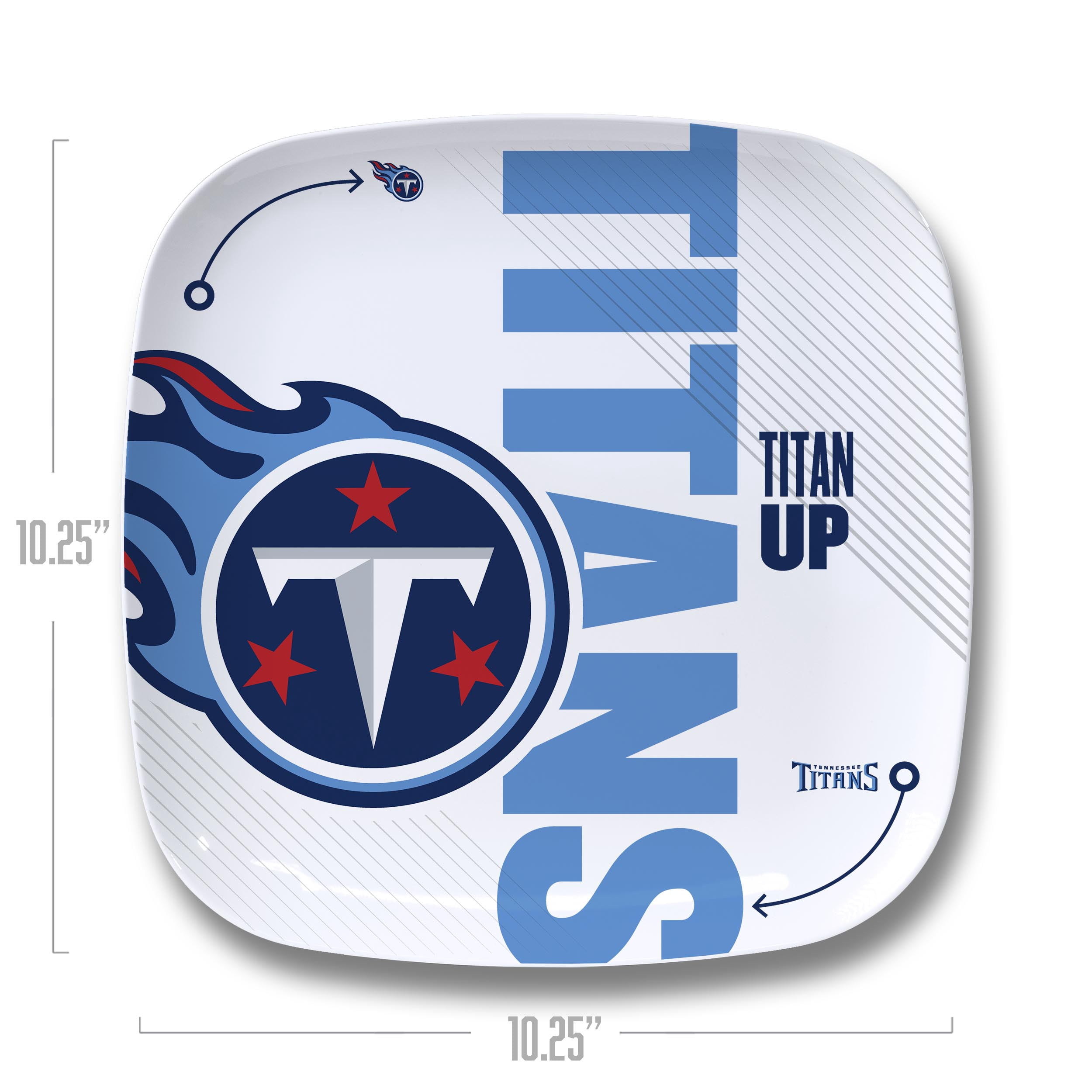 YouTheFan NFL Tennessee Titans Large Party Plate