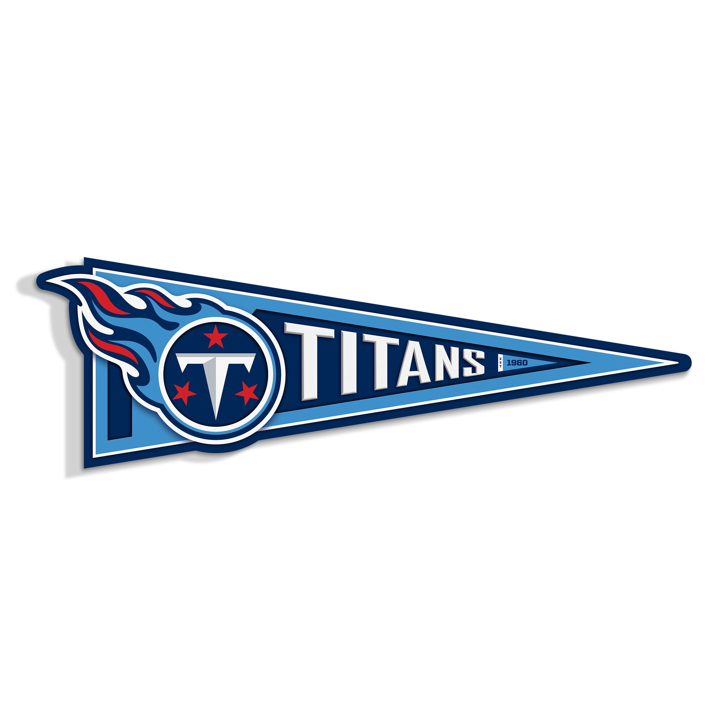 YouTheFan NFL Tennessee Titans Pennant Sign
