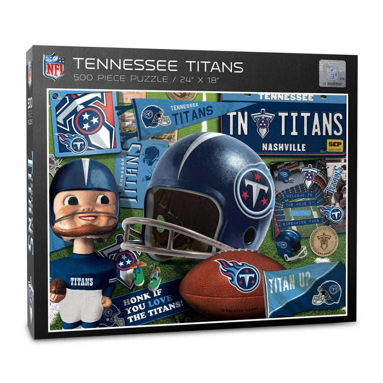 NFL Tennessee Titans Retro Series Puzzle 500 PC 18 X 24