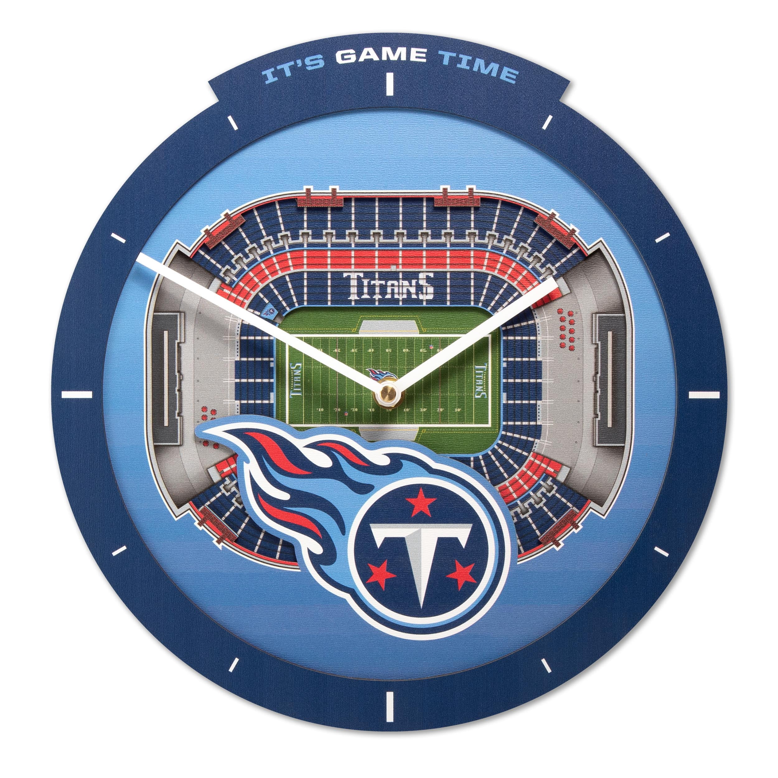 YouTheFan NFL Tennessee Titans Stadiumview 3D Wall Clock