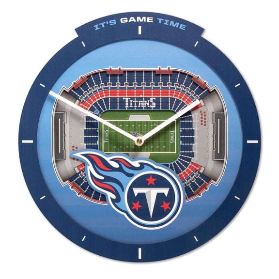YouTheFan NFL Tennessee Titans Stadiumview 3D Wall Clock