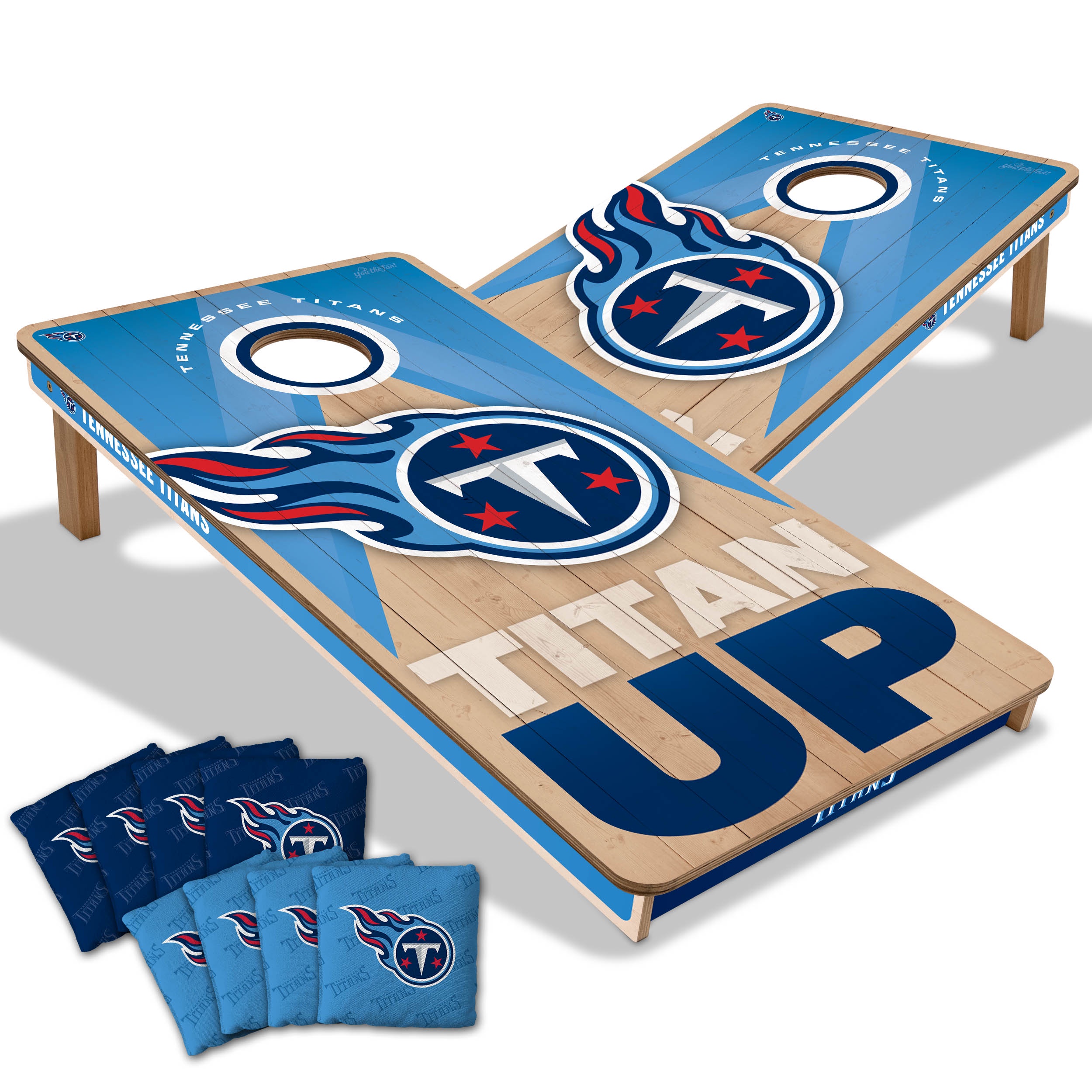 YouTheFan NFL Tennessee Titans 2x4 Slogan Series Cornhole