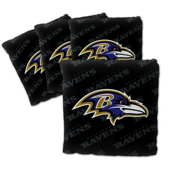 NFL Baltimore Ravens Cornhole Bags - 4PK - Black