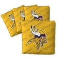 thumbnail image 1 of NFL Minnesota Vikings Cornhole Bags - 4PK - Yellow, 1 of 4