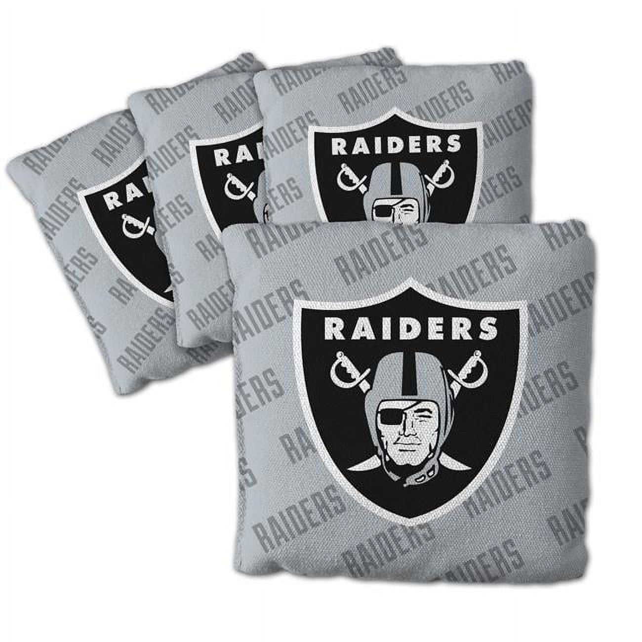 NFL Las Vegas Raiders Cornhole Bags - 4PK - Grey