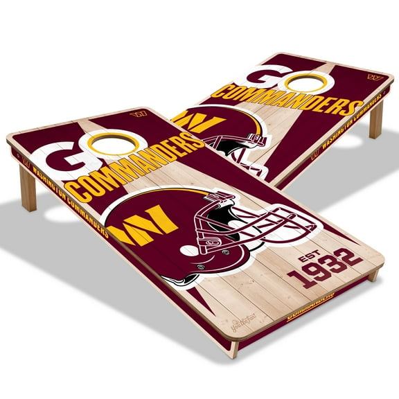 YouTheFan NFL Washington Commanders 2' x 4' Cornhole Game No Bags