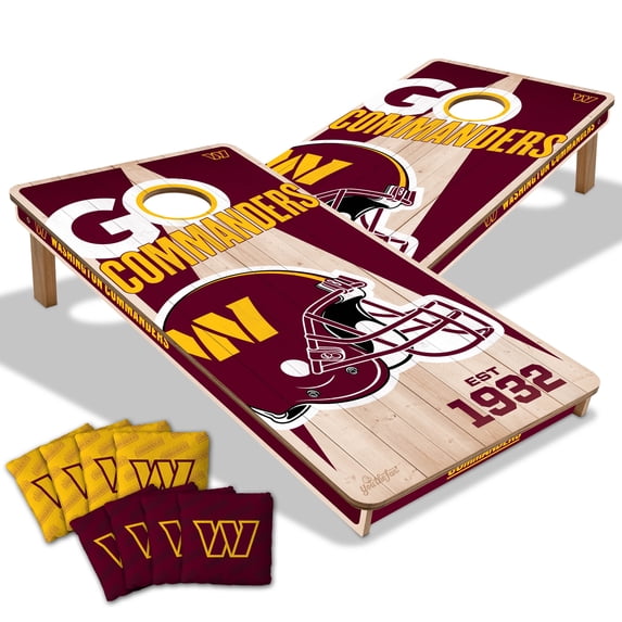YouTheFan NFL Washington Commanders 2' x 4' Cornhole Game