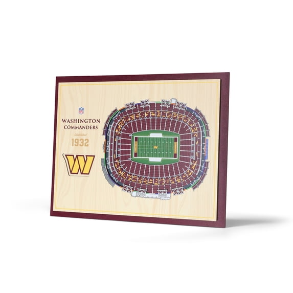 YouTheFan NFL Washington Commanders 5 Layer Stadiumview Wall Art