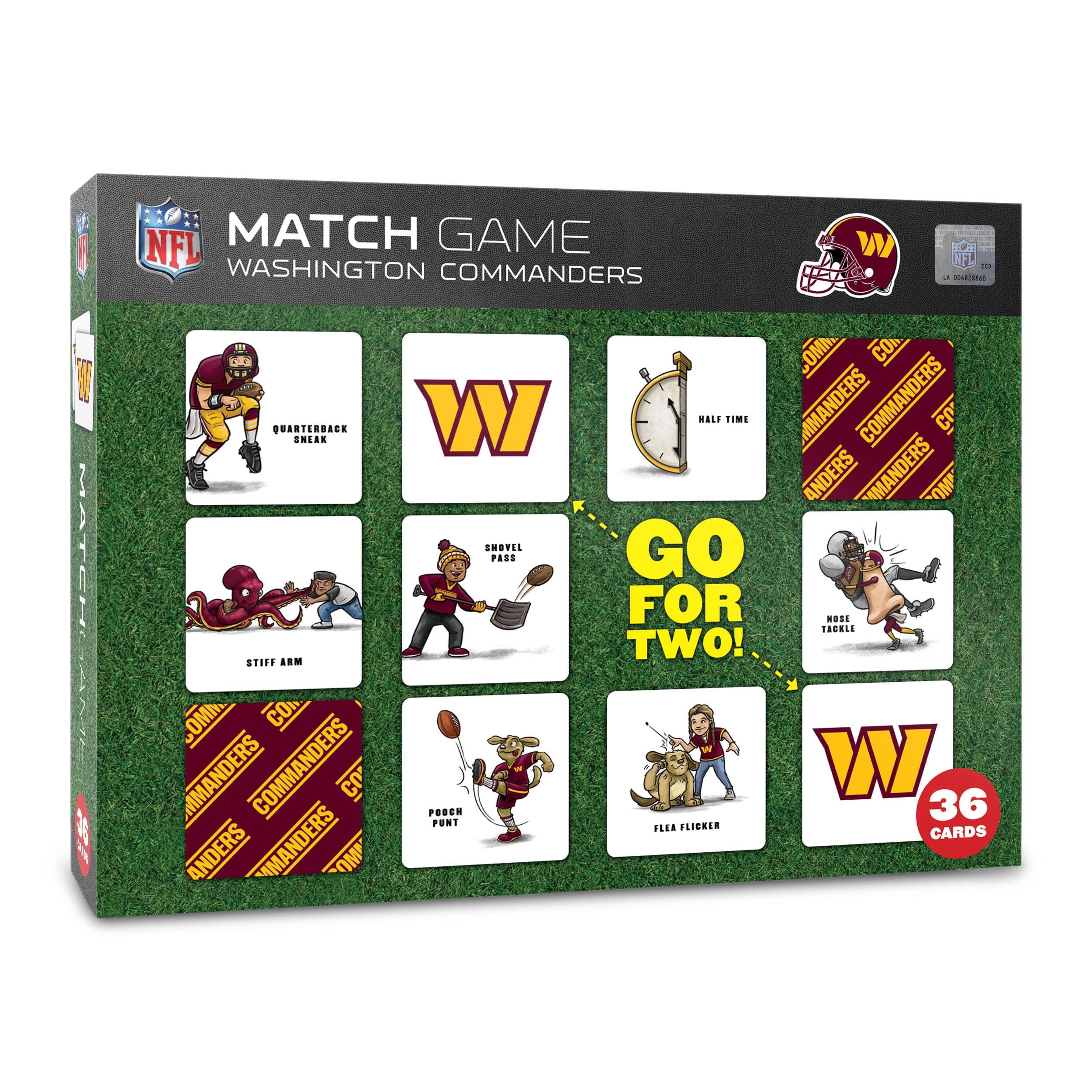 YouTheFan NFL Washington Commanders Memory Match Game