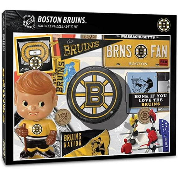YouTheFan NHL Boston Bruins Retro Series Puzzle – 500 PC