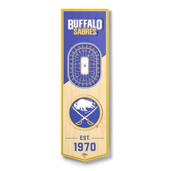 YouTheFan NHL Buffalo Sabres 3D STADIUM BANNER 6X19