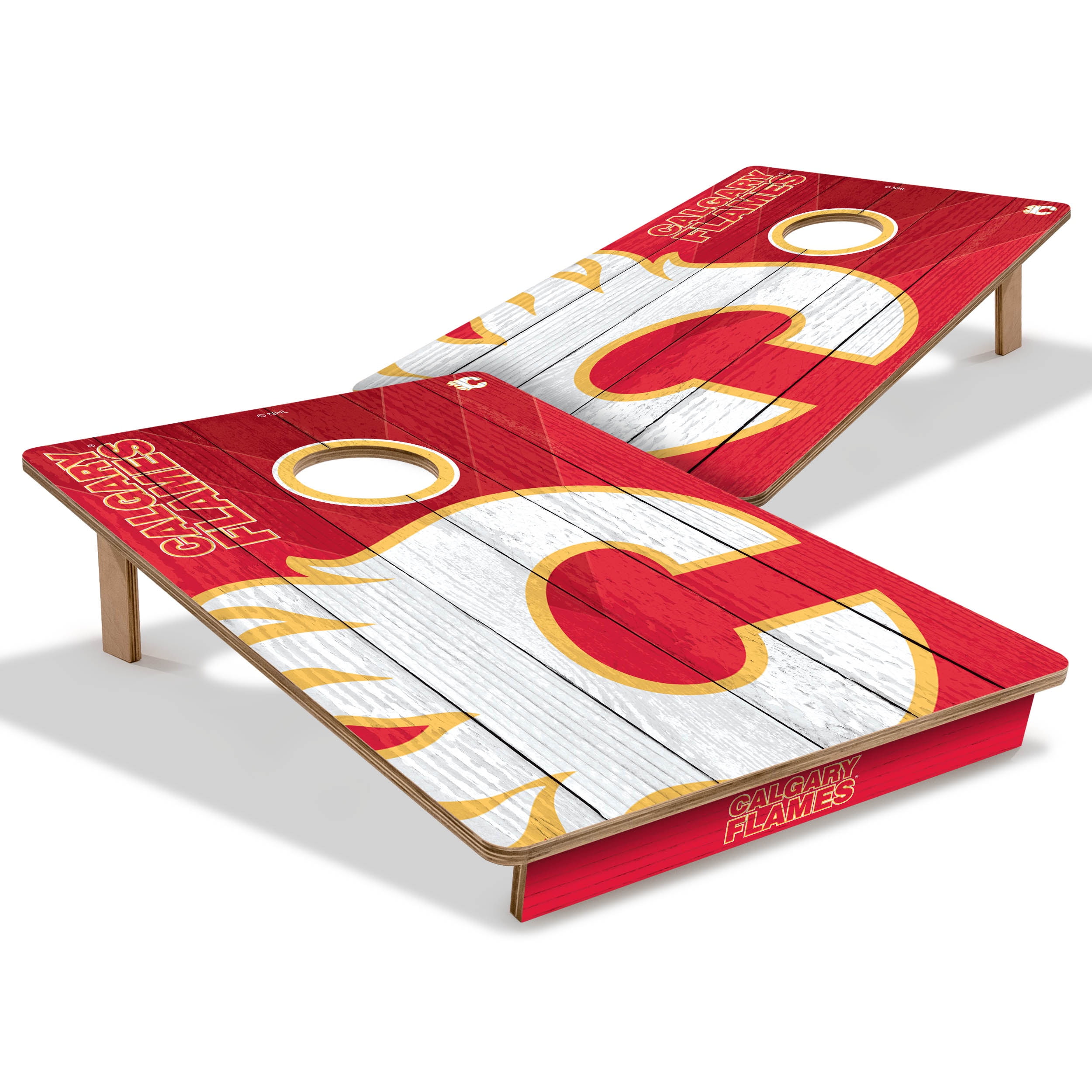 YouTheFan NHL Calgary Flames 2' x 3' Cornhole Game No Bags