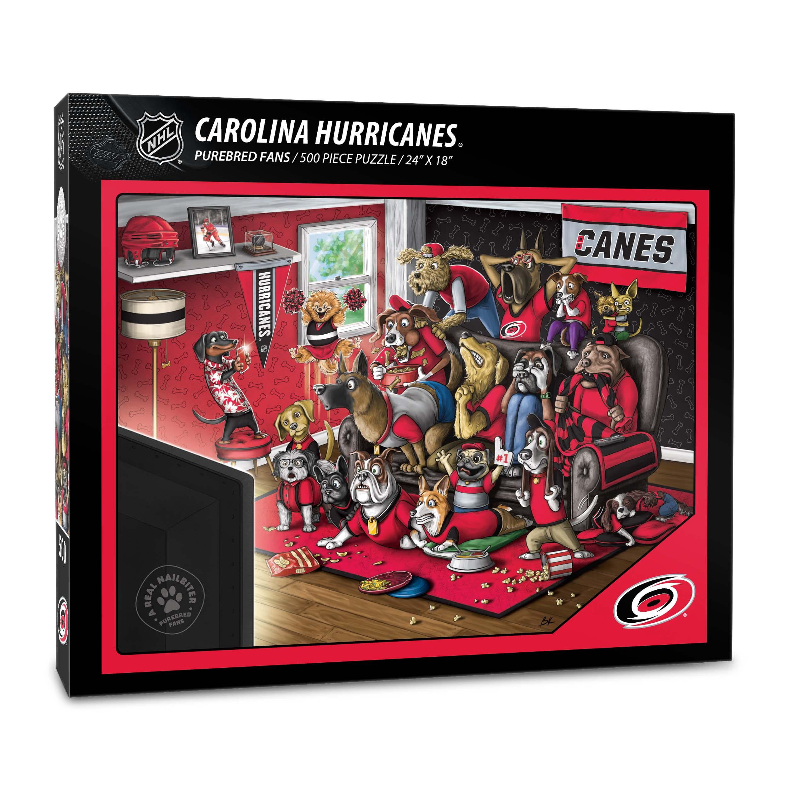 YouTheFan NHL Carolina Hurricanes Purebred Fans Nailbiter Puzzle - 500 PC
